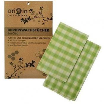 Origin Outdoors Bienewachstücher 2er Set hellgrün