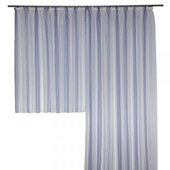 WIRTH TARA Gardine – blau, 600 cm breit, 145 cm hoch, 1 Stück, Store