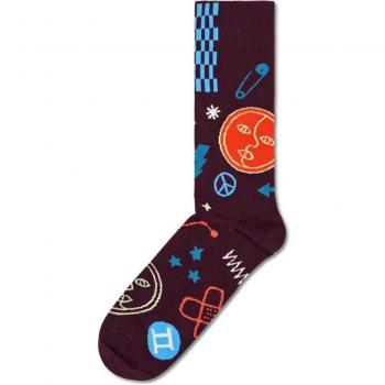 Chaussettes du Zodiaque Gemini | Chaussettes Mi-Mollet Rouge Foncé pour Amateurs d'Astrologie