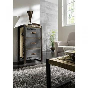 MANGO-Industrial Kommode 3-Schubladen, 60 × 40 × 105 cm