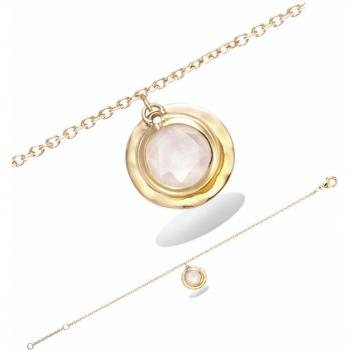 Elegant Cléopatra White Gold Bracelet