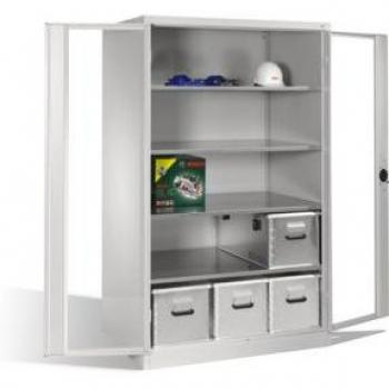 Armoire à outils C+P avec façade et corps gris clair