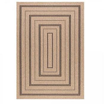 Tapis Extérieur Rond Ø160cm en Jute Kilim