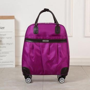 Women’s Rolling Suitcase with Stripes