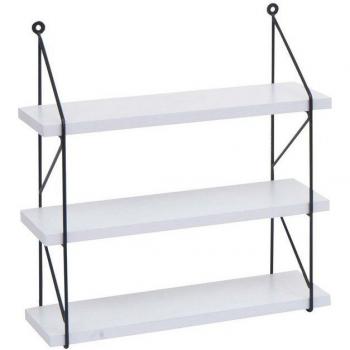 Regal aus Metall und Holz, 3 Regalböden, Industrial Style