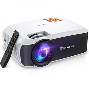 Bonsaii Portable 1080P Home Cinema Projector