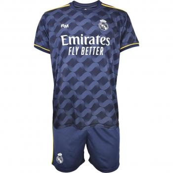 Réplica Oficial Conjunto Niño Real Madrid C.F. 2ª Equipación 2023-2024