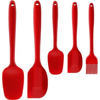 Ensemble de 5 spatules en silicone, antiadhésives et résistantes