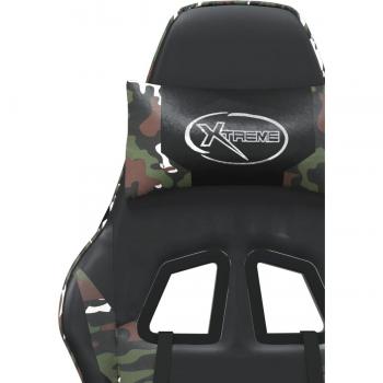 Fauteuil de Jeu avec Dossier Réglable et Repose-pied Noir