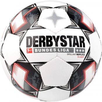 DerbyStar Bundesliga Brillant S‑Light 18/19 Fussball-Replica – Weiß/Schwarz/Rot