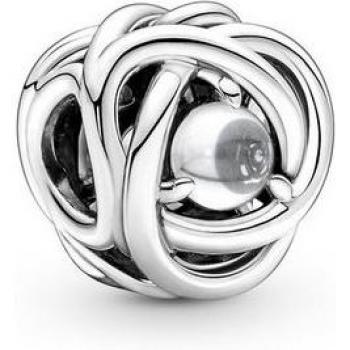 Pandora Charm Círculo Eternidad con Piedra de Abril