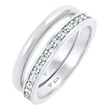 Elli Crystal Memory Ring Basic Argento Sterling 925