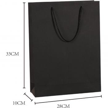 Sac réutilisable noir pour fêtes