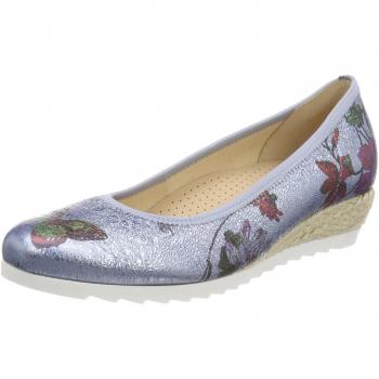 Gabor Schuhe Damen Comfort Sport Ballerinas, Blau (Cielo (Jute)), 37 EU