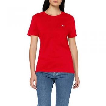 Tommy Jeans Damen Tjw Tommy Classics Pullover, Rot
