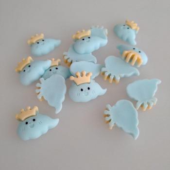 Dolphin Shape Natural Resin Decor 10pcs