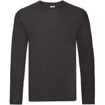 Tee Masculino de Manga Larga Fruit of the Loom M Negros