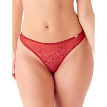 Glossies Lace Thong by Gossard, Pink Polyamide – X‑S
