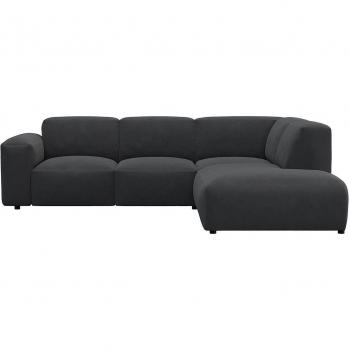 Ecksofa FLEXLUX Lucera, anschmiegsam und modern, Kaltschaum