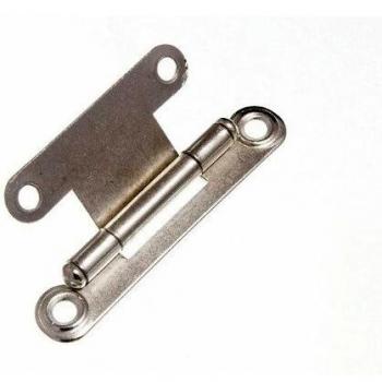Flat Concealed Hinge BZP Steel 63mm x 29mm