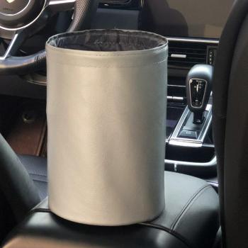 Foldable Leather Truck-mounted Trash Can