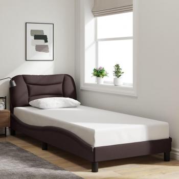 VidaXL Bettgestell 90x200 cm ohne Matratze Dunkelbraun