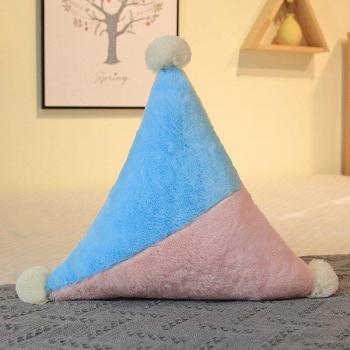 Oreiller en peluche géométrique