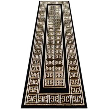 Elegant Greek Key Runner – Black/Gold, 70x300 cm