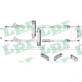 LPR C0227B Handbremse Seil