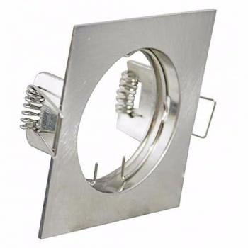 Support Spot Carré Inox Silumen Gris A+ avec Pivotalité