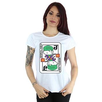 Bi14561 White Chibi Joker T‑Shirt for Women