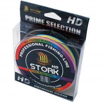 Stork HD, cordón de pesca trenzado 300m (Multicolor, 30 lbs / 13.6 kg / 0.23 mm)