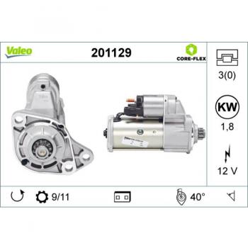 Anlasser VALEO 201129 – OEM-Qualität für Automobil