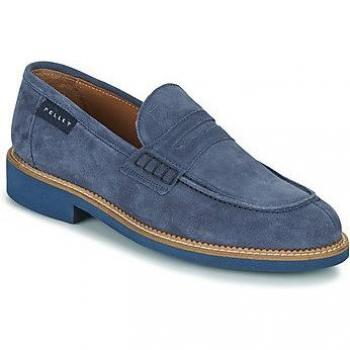 Mocassins en cuir bleu CLEMENT