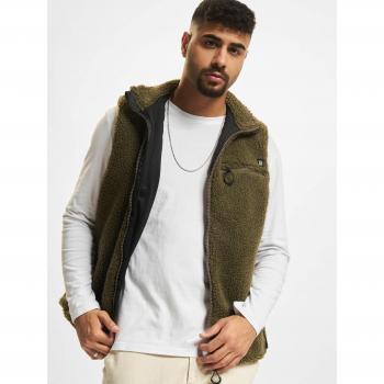 Gilet d’hiver homme en laine synthétique olive, taille M