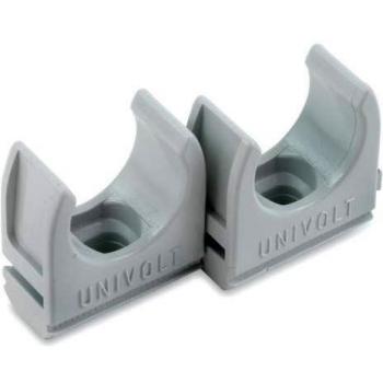 DIETZEL CL 32 HELLGRAU Klemmschelle anreihbar 32 mm 100 Stk