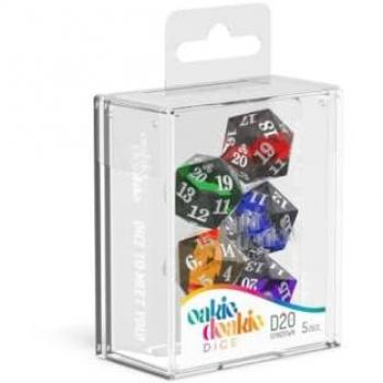Set de Dés D20 Spindown Oakie Doakie 5 unités