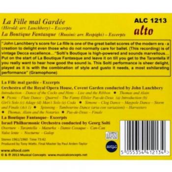 Rossini La Fille Mal Gardee Boutique by HEROLD / ROSSINI / RESPIGHI [Audio CD]