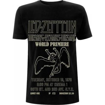 Led Zeppelin Unisex Adult TSRTS World Premiere T-Shirt XXL