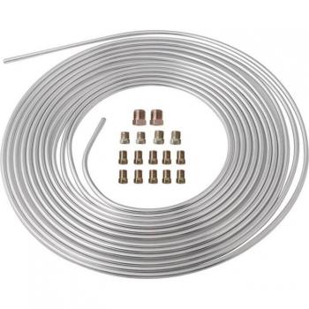 Galvanized Iron Brake Line Coil 3/16 OD 25 Foot Kit