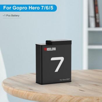 GoPro Hero 9–10 Compatible KEELEAD 1750 mAh Power Pack & 3‑Way Quick Charge Unit