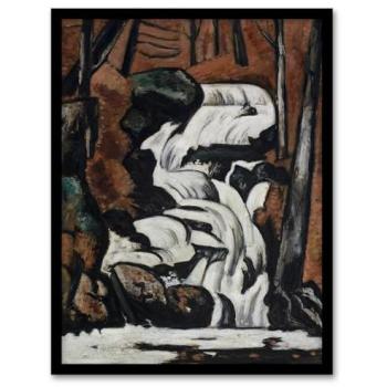 Marsden Hartley Smelt Brook Falls Brown Frame Print – 12x16