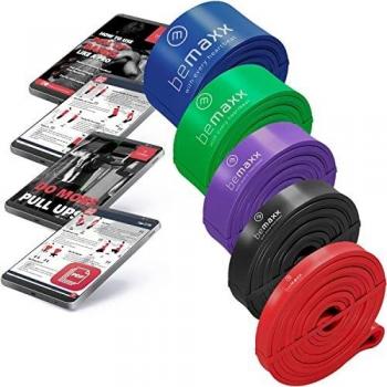 Heavy Resistance Loop Band, Pull Up Support + Fitness Guide