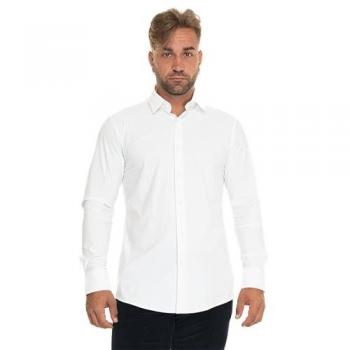 Camicia Slim Fit Stretch Bianco P-Hank da Uomo Hugo Boss