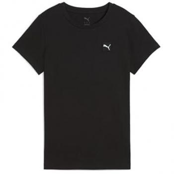 Ess Elevated Short Sleeve Tee by Puma – Women’s Black, M