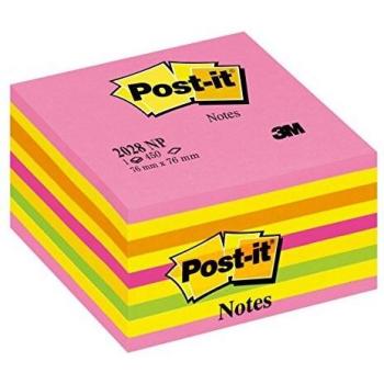 CUBO ROSA NEON POST-IT 3M 2028NP