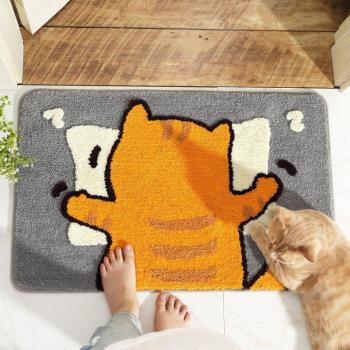 Cartoon Dog and Cat Non-slip Bathroom Mat