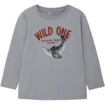 Langarmshirt Nmmskjol Schiefer