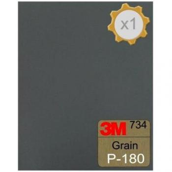 Feuille abrasive 3M 734 230x280 grain 180 à l'eau
