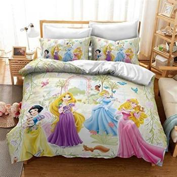 Housse de Couette Disney Princess Microfibre 3D